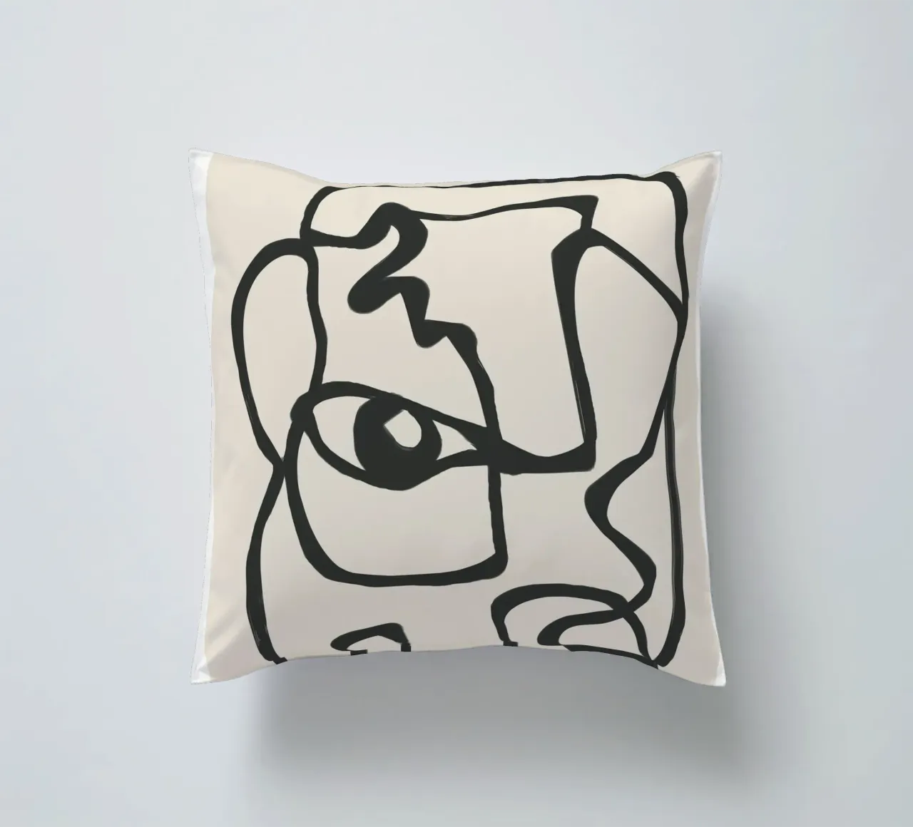 Minimal Abstract Art 1 cuscino da Nadjaa