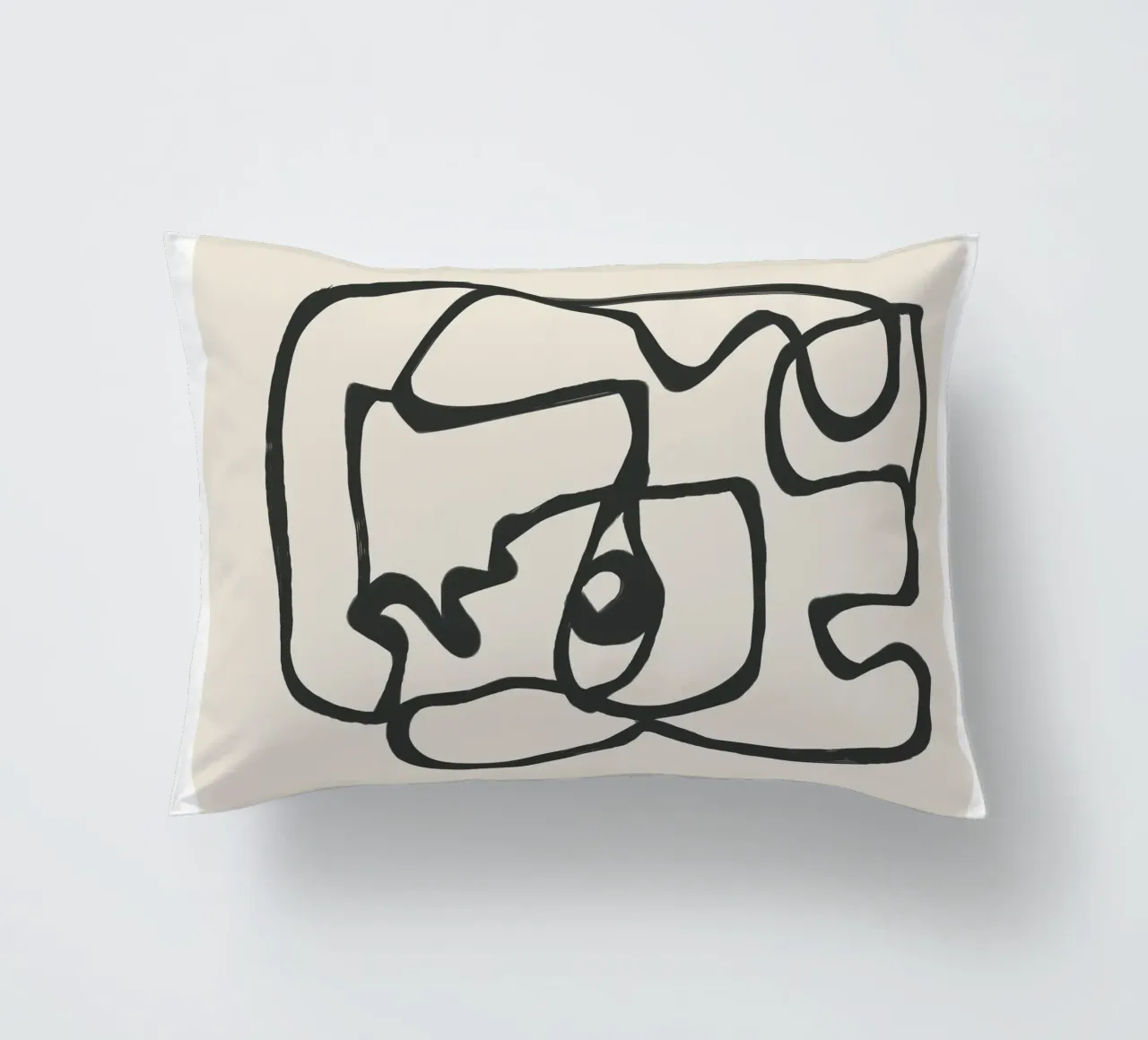 Minimal Abstract Art 1 cuscino da Nadjaa