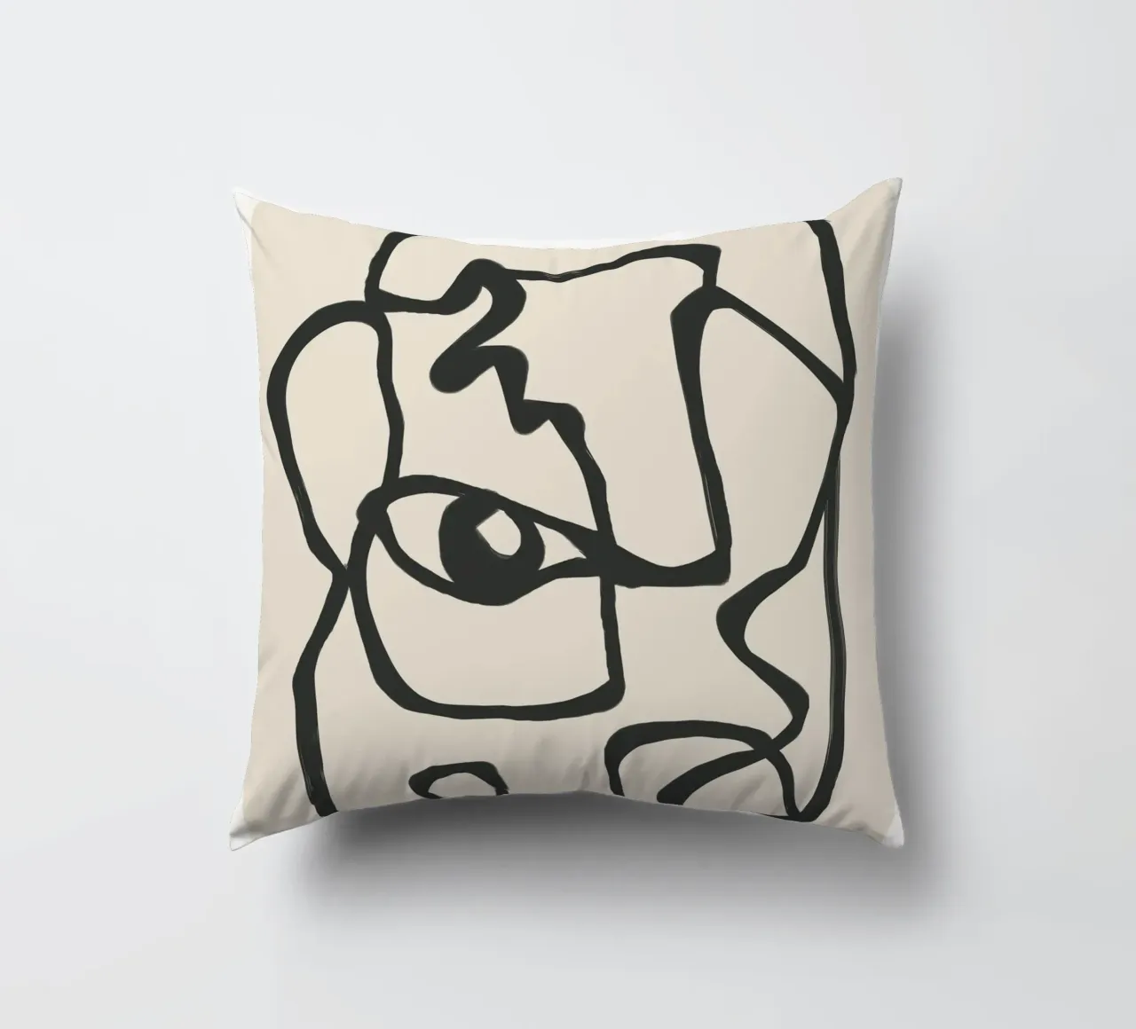 Minimal Abstract Art 1 cuscino da Nadjaa