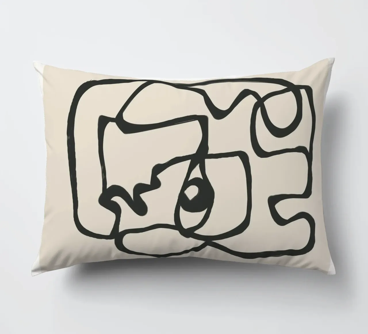 Minimal Abstract Art 1 cuscino da Nadjaa