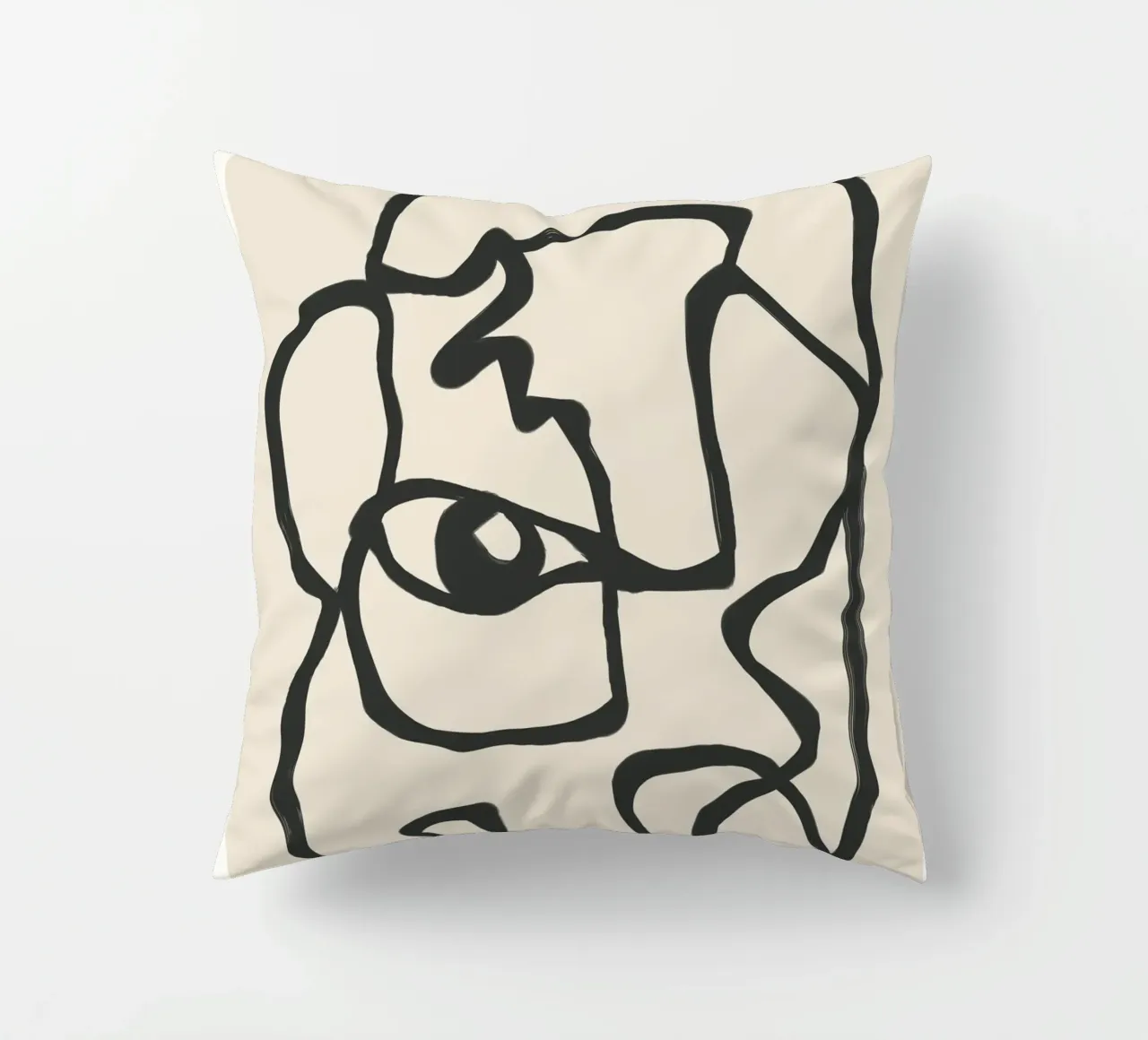 Minimal Abstract Art 1 cuscino da Nadjaa