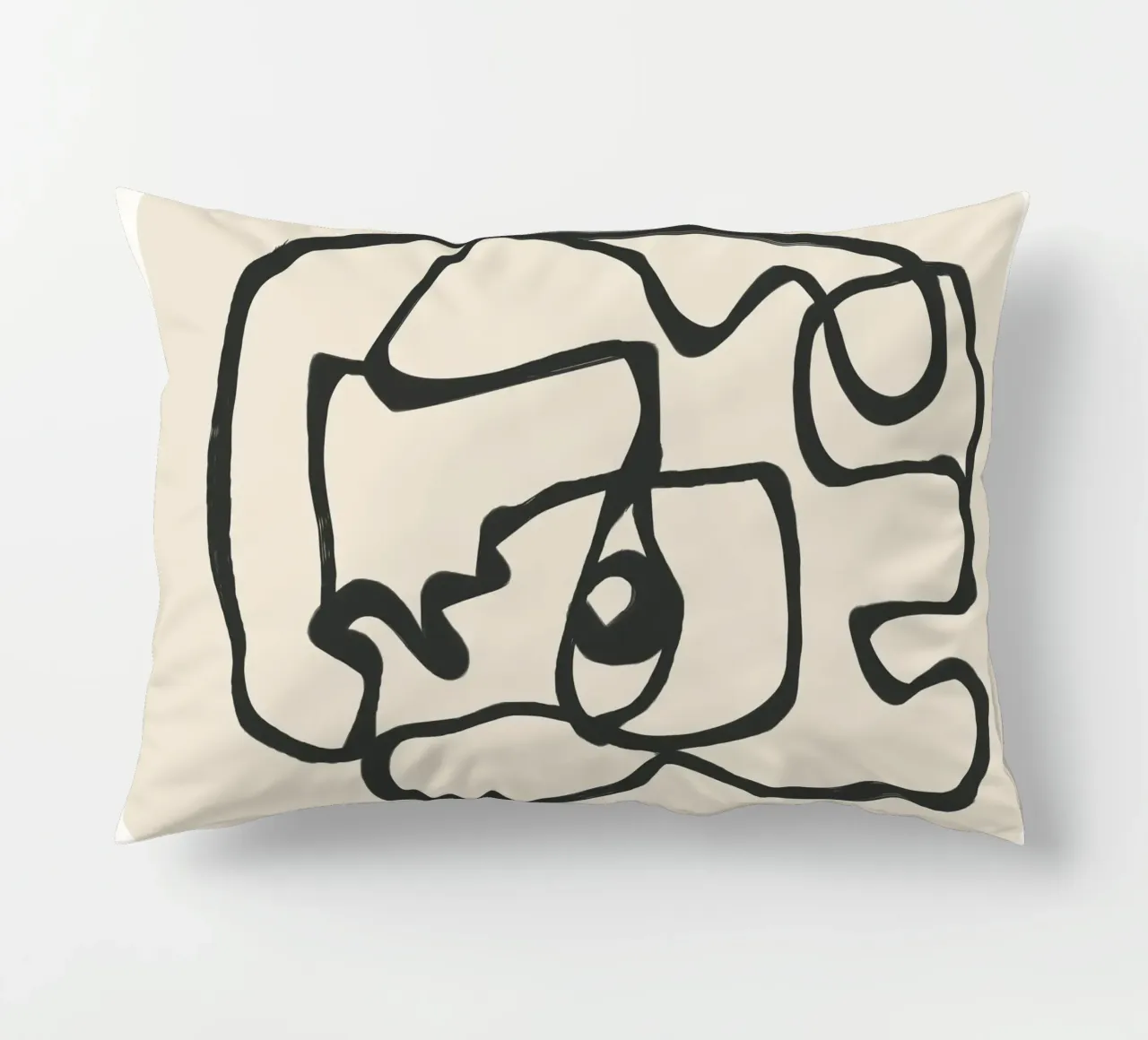 Minimal Abstract Art 1 cuscino da Nadjaa