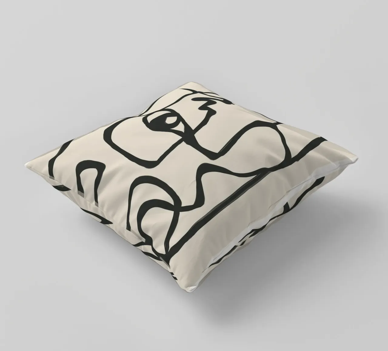 Minimal Abstract Art 1 cuscino da Nadjaa