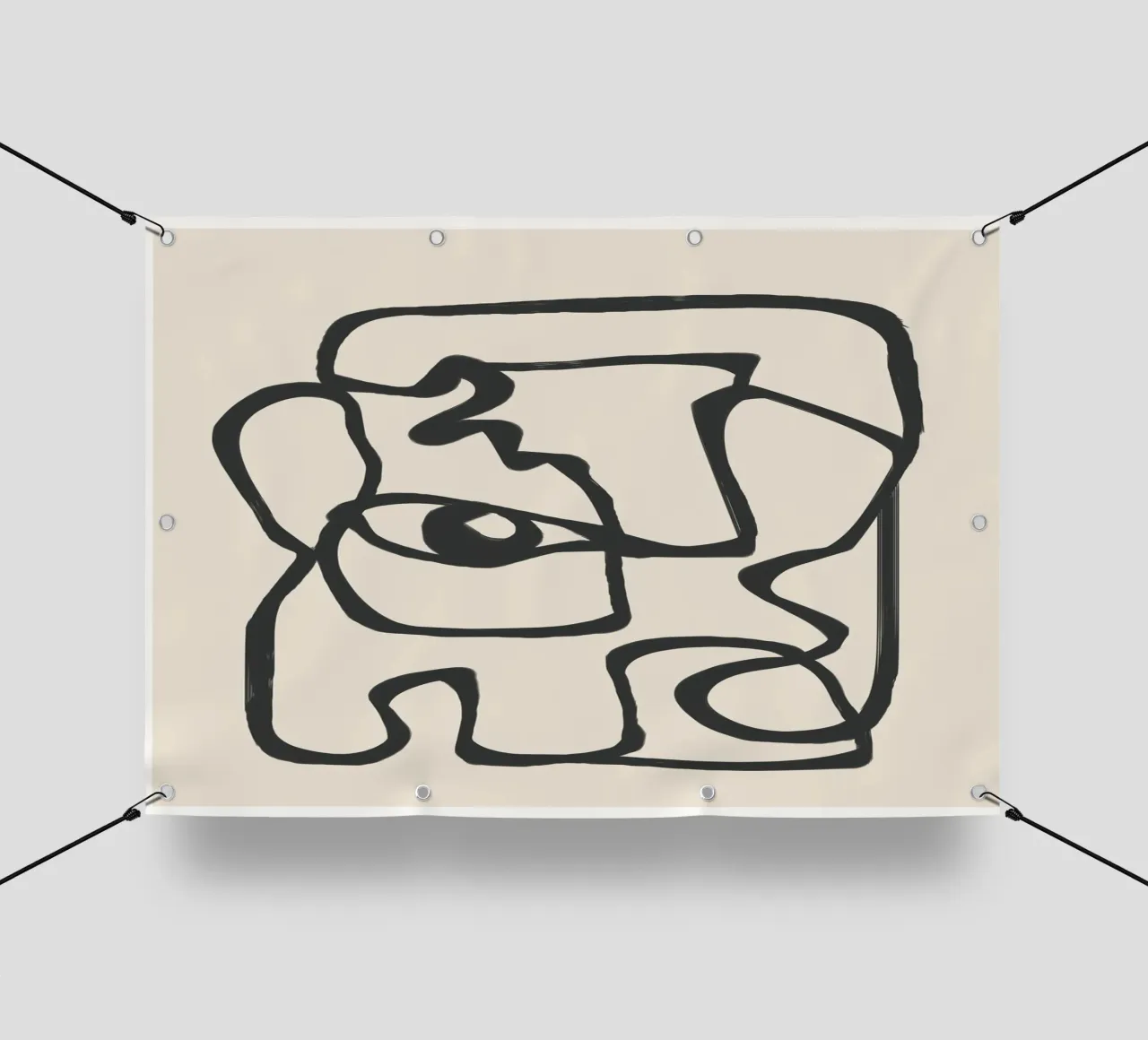 Minimal Abstract Art 1 telo in pvc da Nadjaa