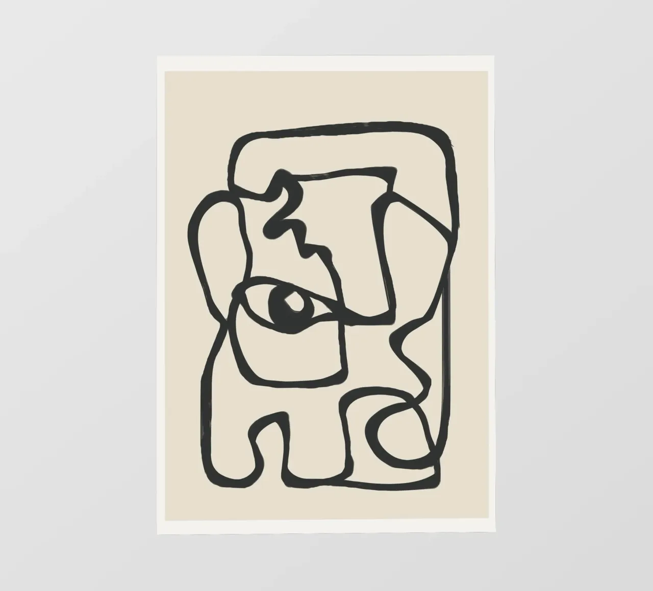 Minimal Abstract Art 1 telo in pvc da Nadjaa