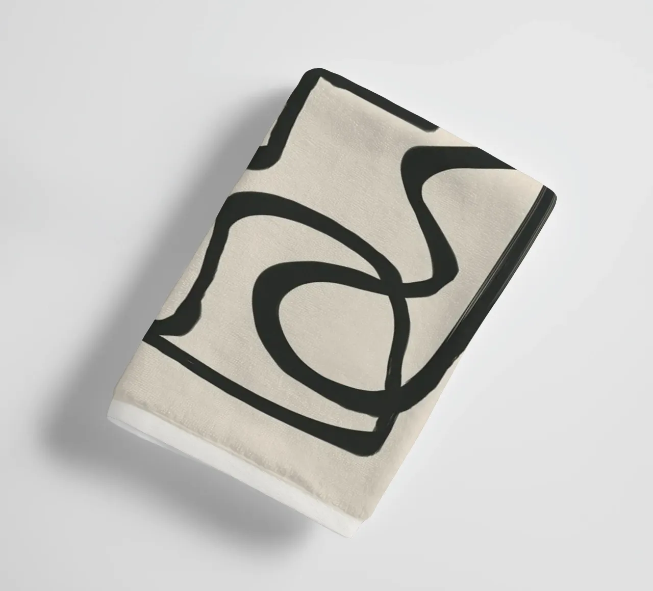 Minimal Abstract Art 1 Handtuch von Nadjaa