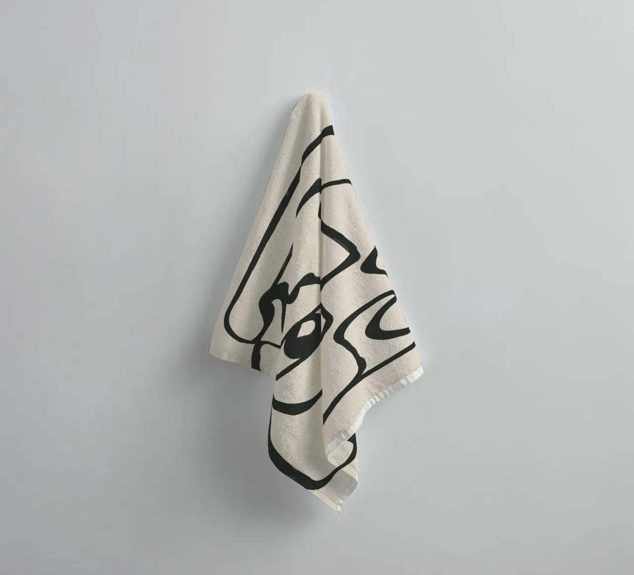Minimal Abstract Art 1 Handtuch von Nadjaa