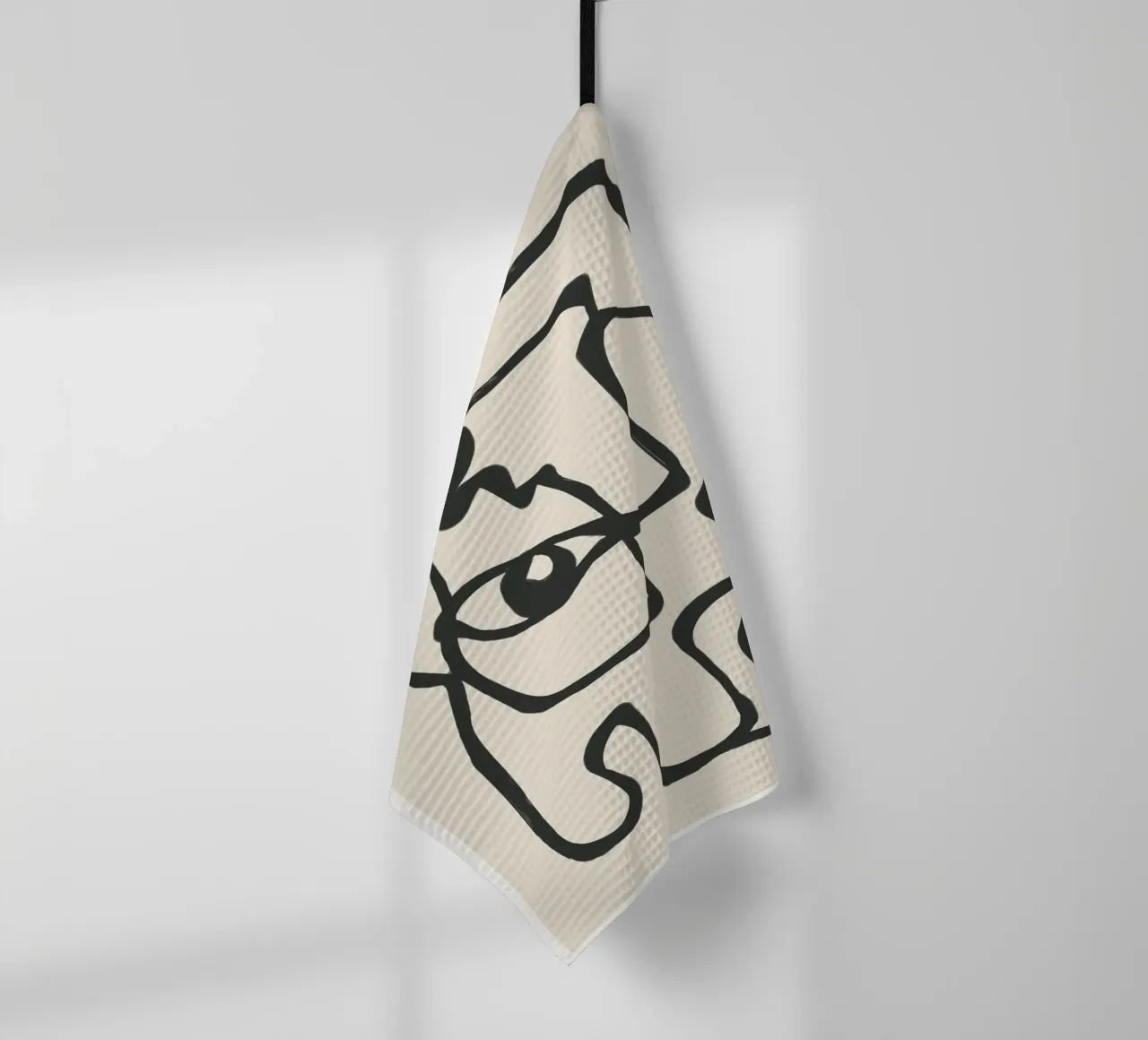 Minimal Abstract Art 1 torchon de Nadjaa