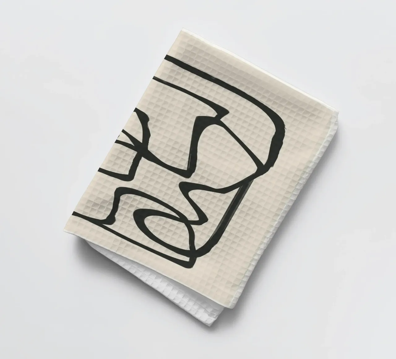 Minimal Abstract Art 1 torchon de Nadjaa