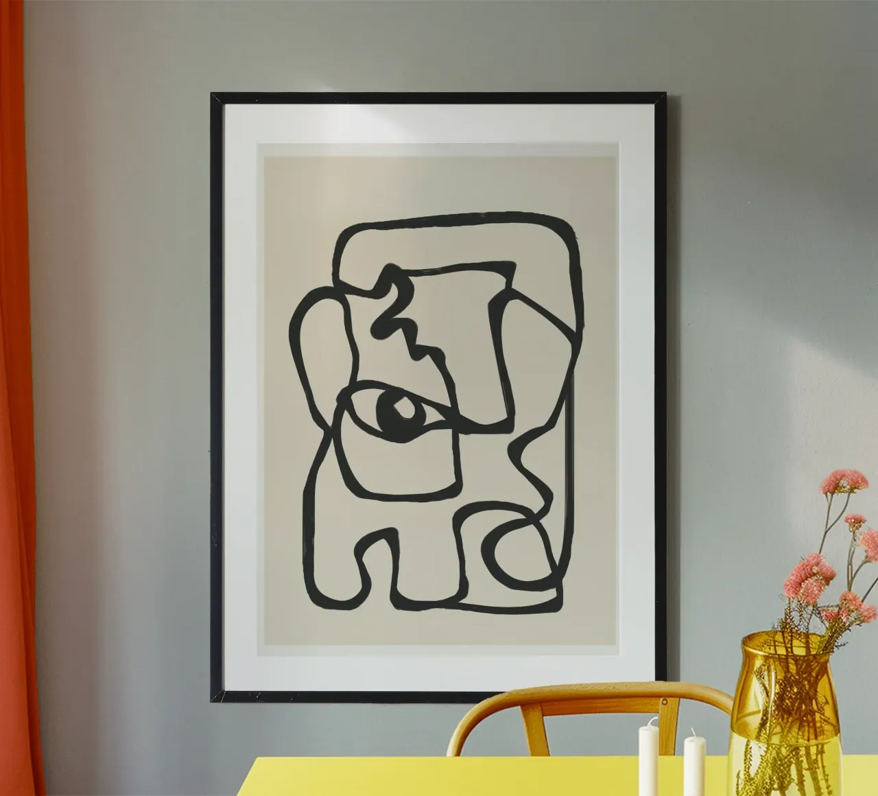 Minimal Abstract Art 1 poster da Nadjaa