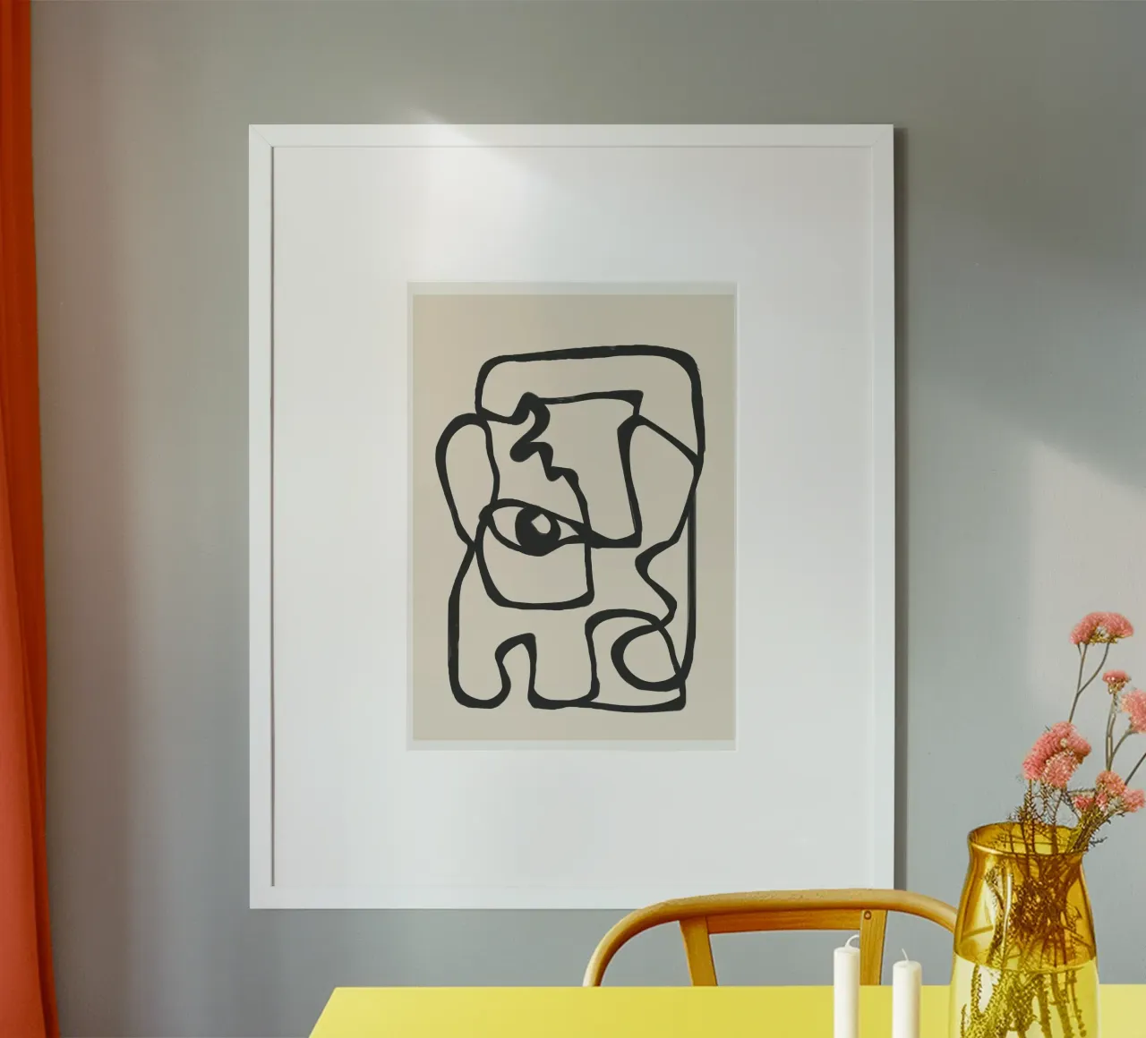 Minimal Abstract Art 1 poster da Nadjaa