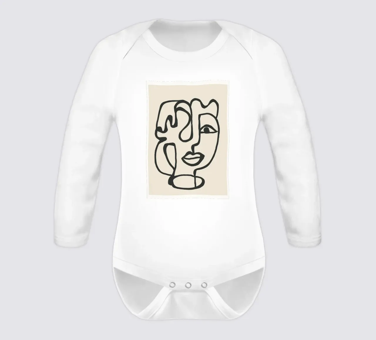 Minimal Abstract Art 2 body neonato maniche lunghe da Nadjaa