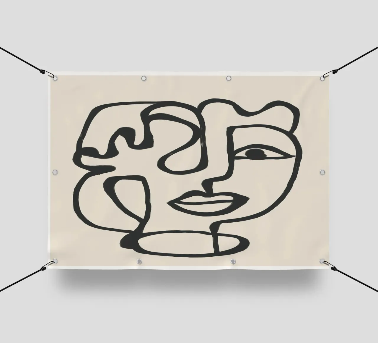 Minimal Abstract Art 2 telo in pvc da Nadjaa