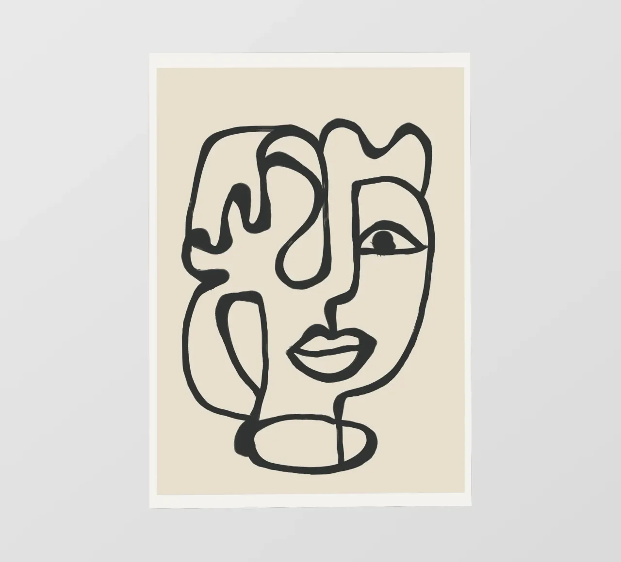 Minimal Abstract Art 2 telo in pvc da Nadjaa