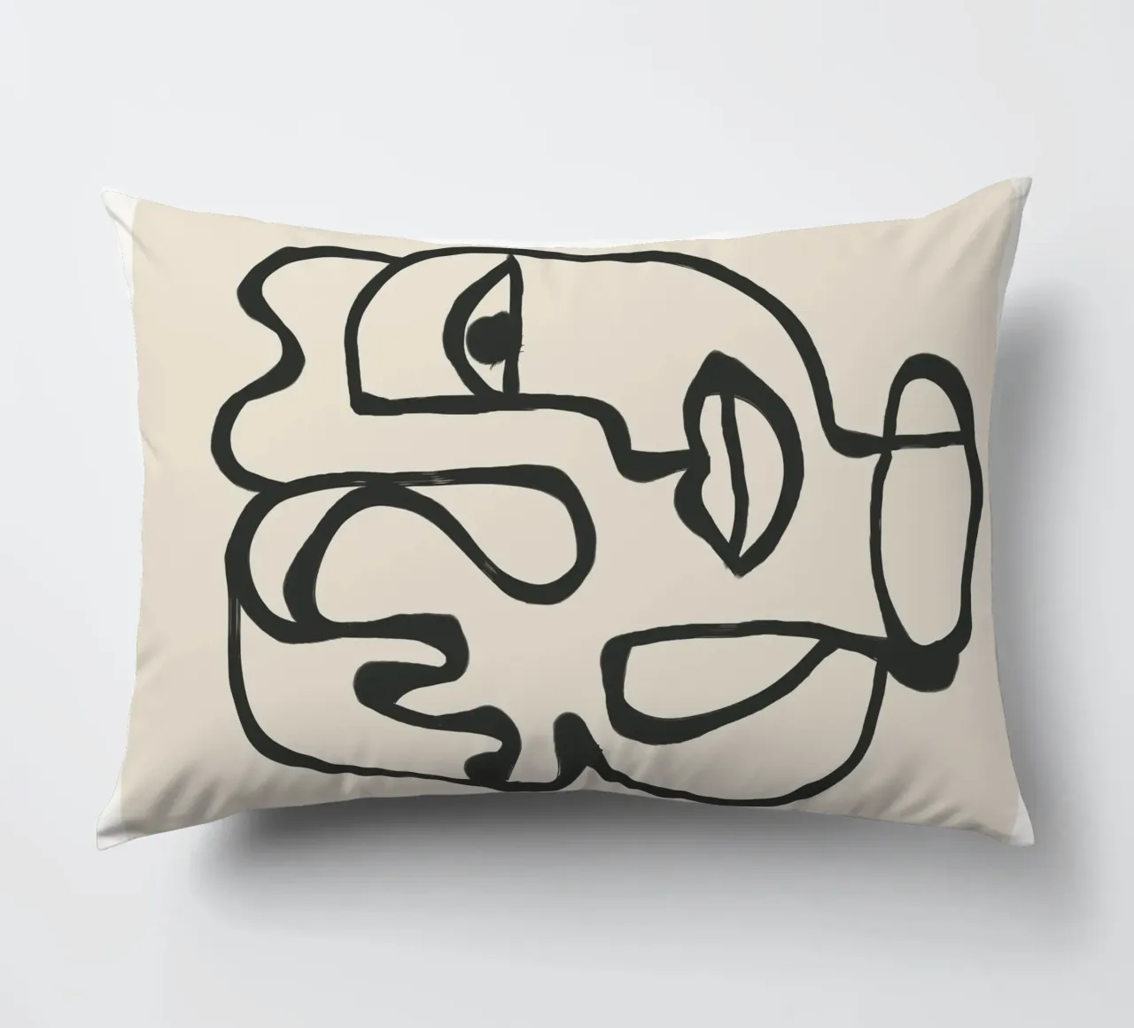 Minimal Abstract Art 2 cuscino da Nadjaa