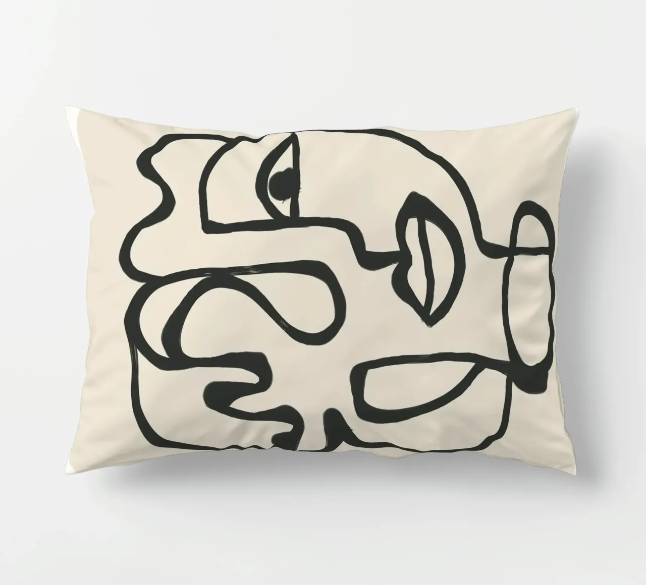 Minimal Abstract Art 2 cuscino da Nadjaa