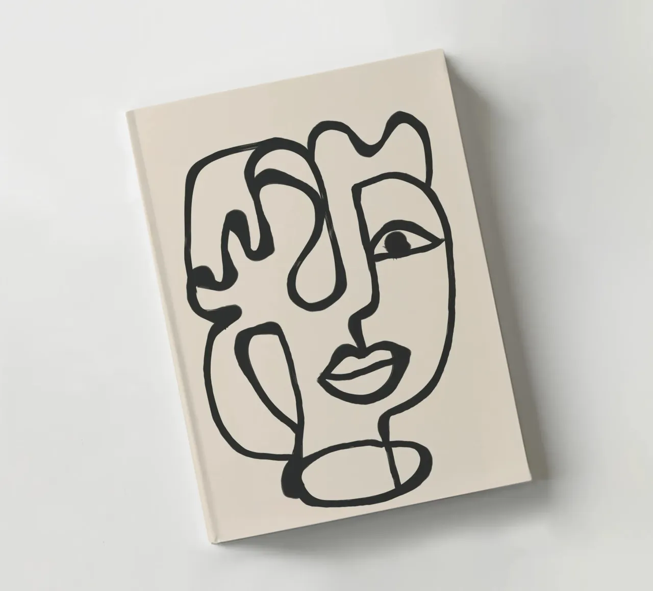 Minimal Abstract Art 2 notebook by Nadjaa