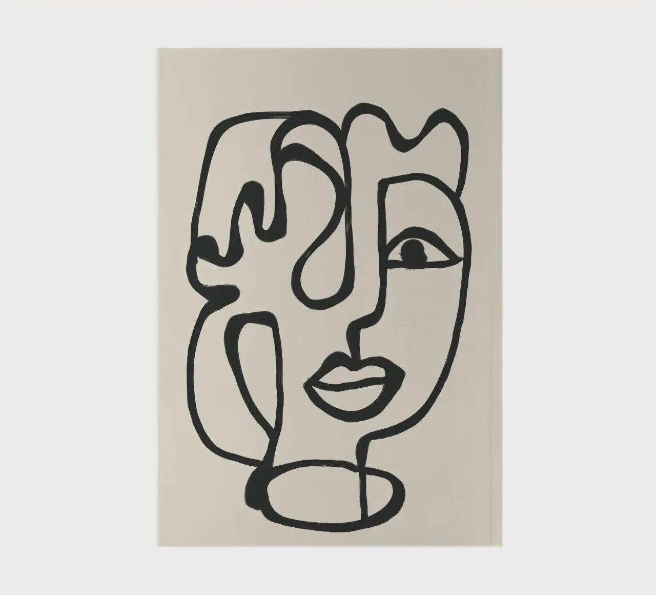 Minimal Abstract Art 2 notebook by Nadjaa