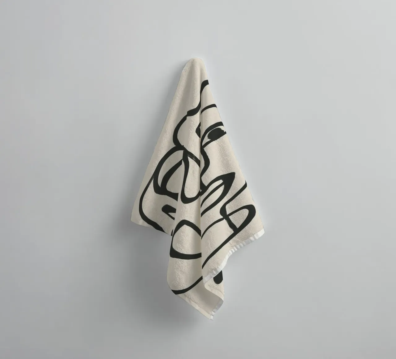 Minimal Abstract Art 2 Handtuch von Nadjaa