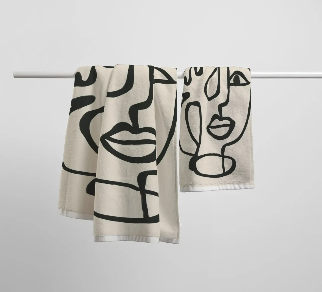 Minimal Abstract Art 2 asciugamano da bagno da Nadjaa