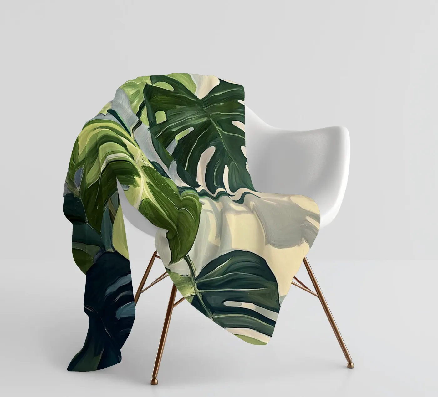 Monstera Fleecedecke von Euphoria Theresa