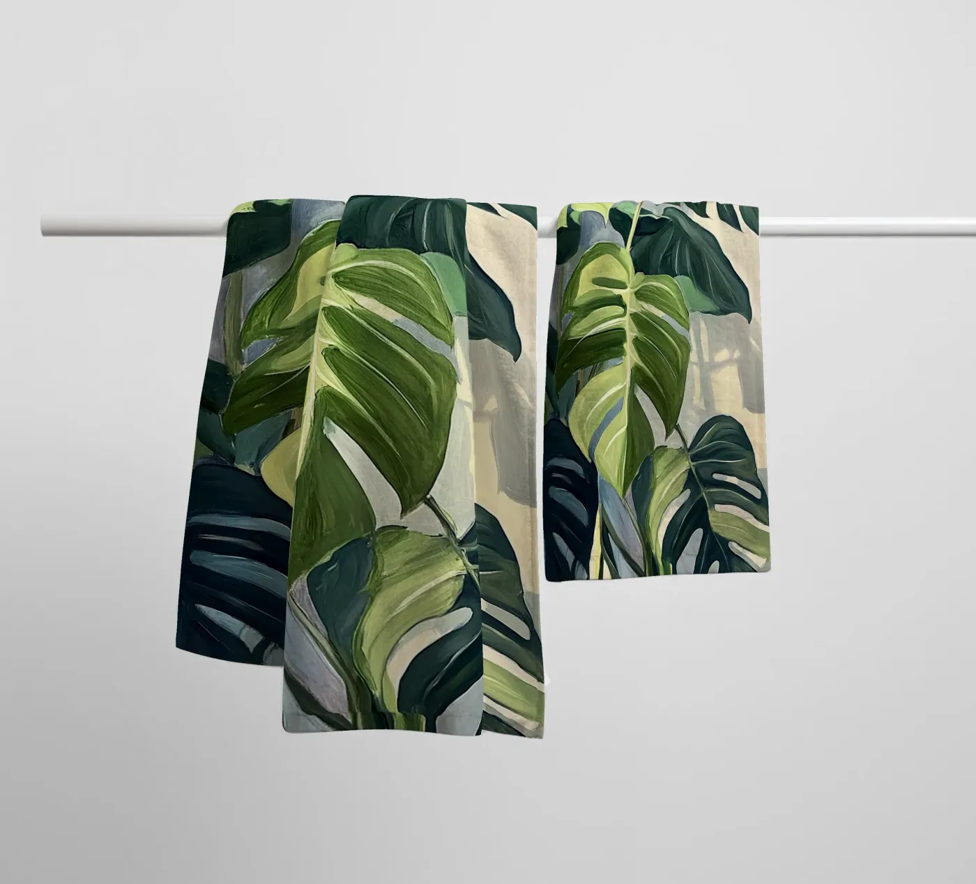 Monstera badhanddoek van Euphoria Theresa