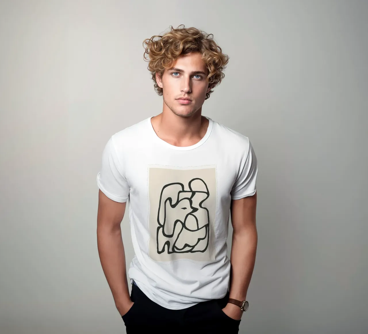 Minimal Abstract Art 6 t-shirt da Nadjaa