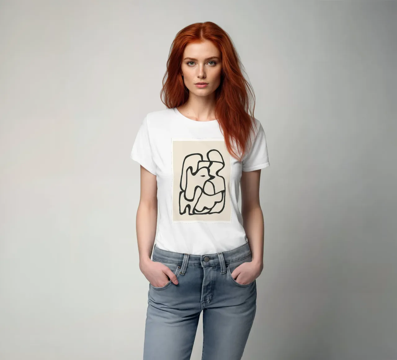 Minimal Abstract Art 6 t-shirt da Nadjaa