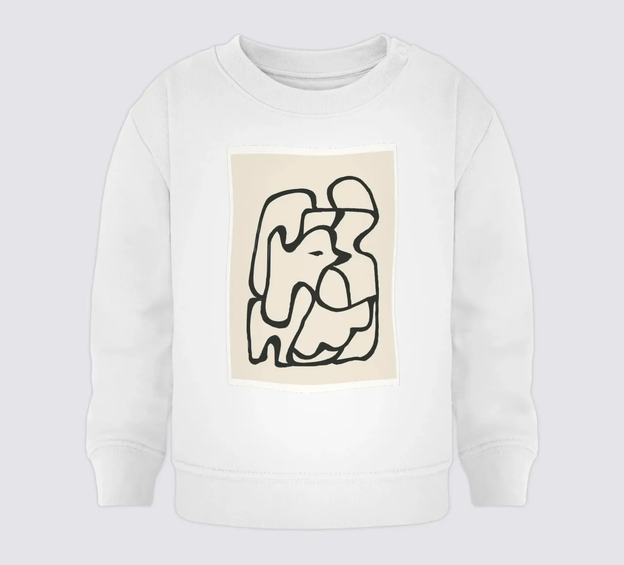 Minimal Abstract Art 6 felpa neonato da Nadjaa