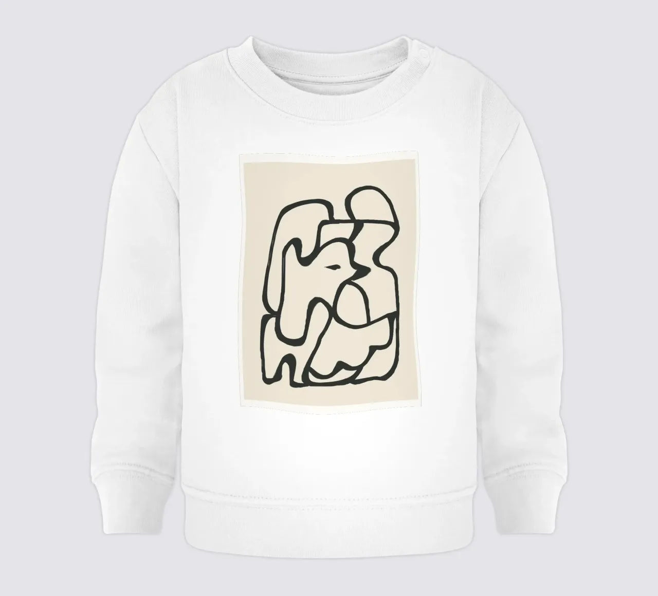 Minimal Abstract Art 6 sudadera de bebé de Nadjaa