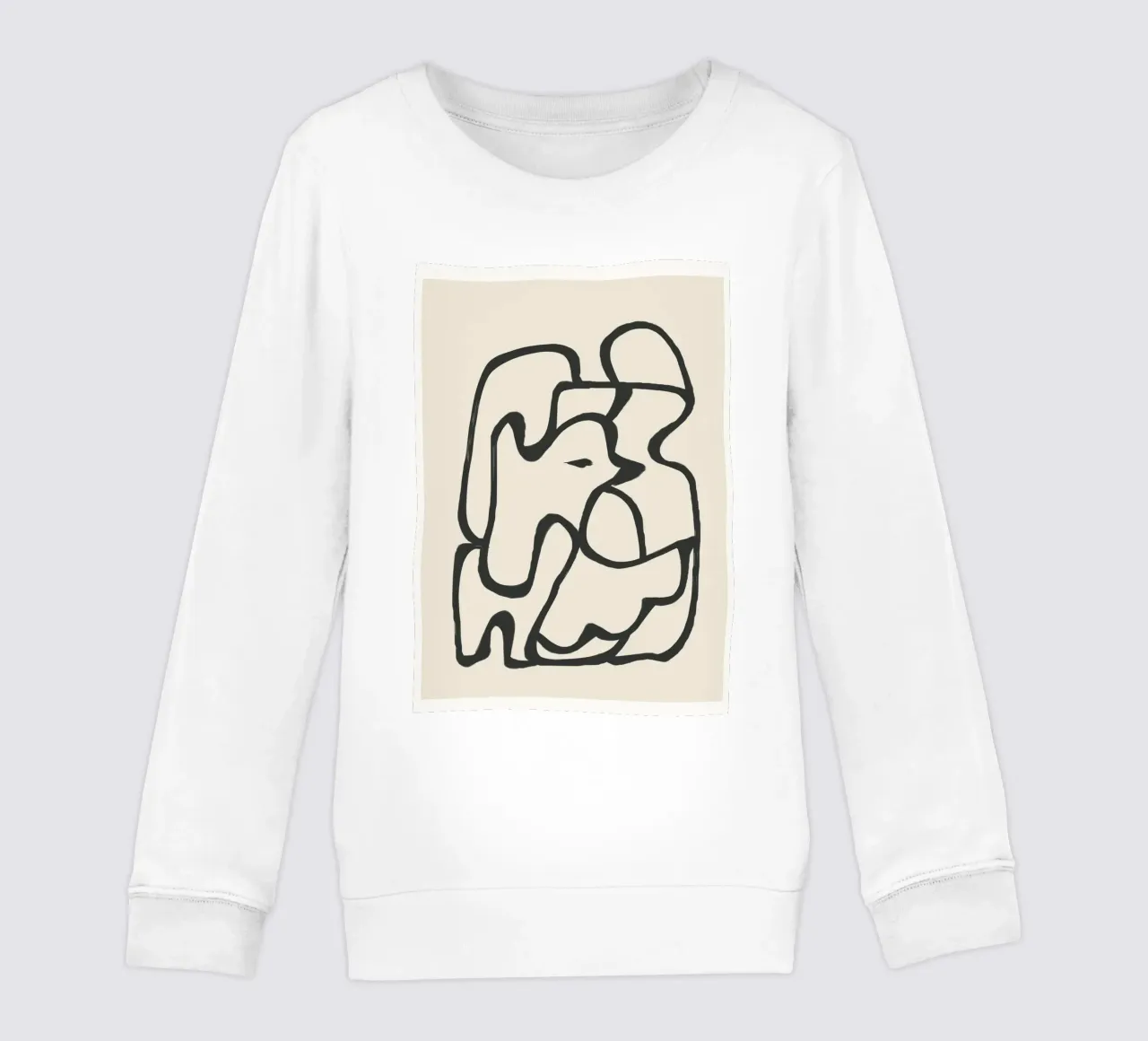 Minimal Abstract Art 6 felpa bambino da Nadjaa