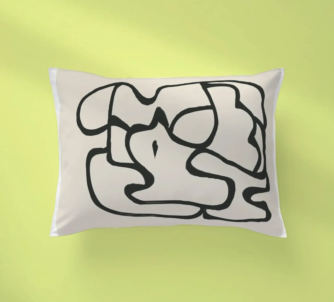 Minimal Abstract Art 6 cuscino da Nadjaa