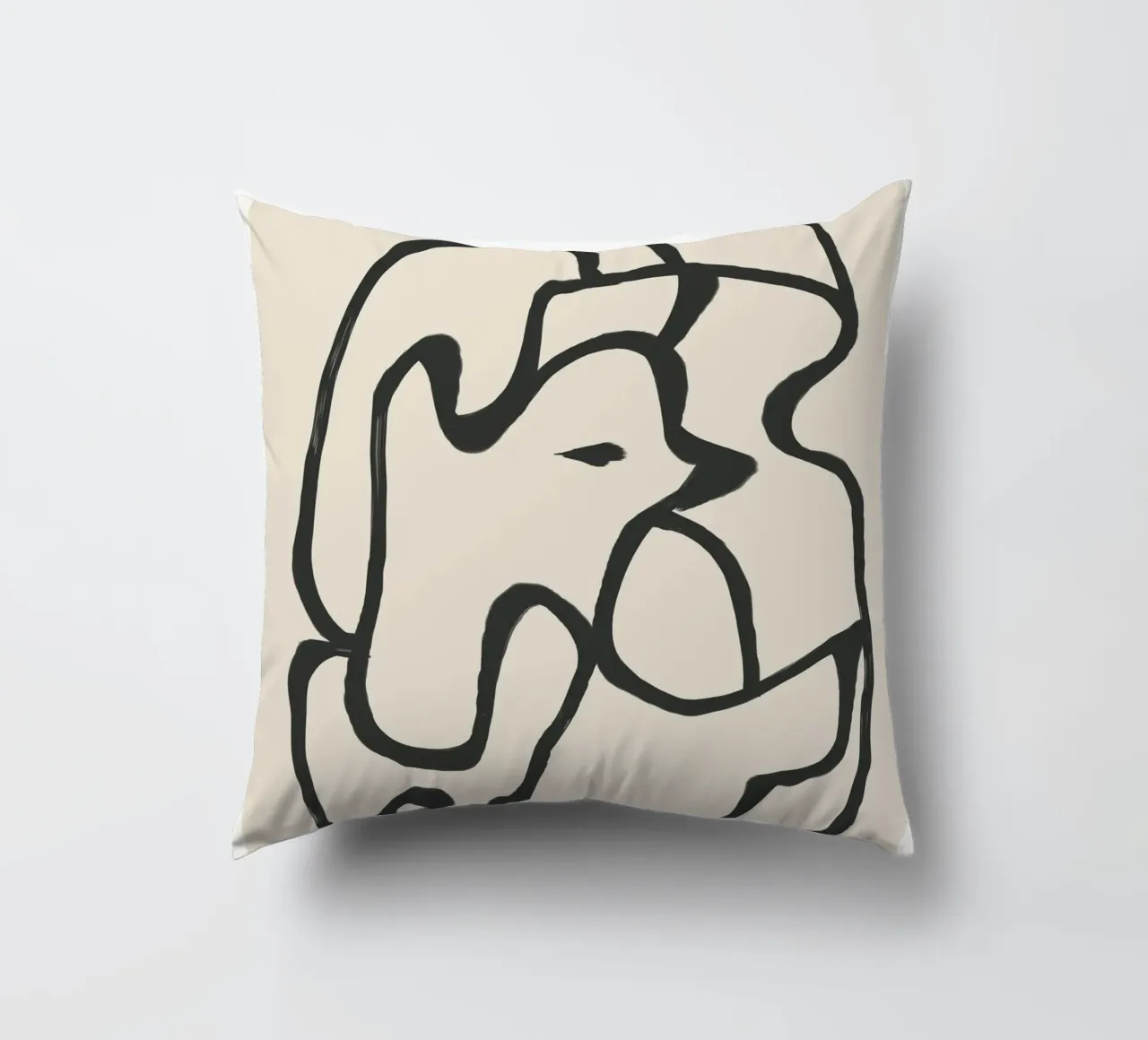 Minimal Abstract Art 6 cuscino da Nadjaa