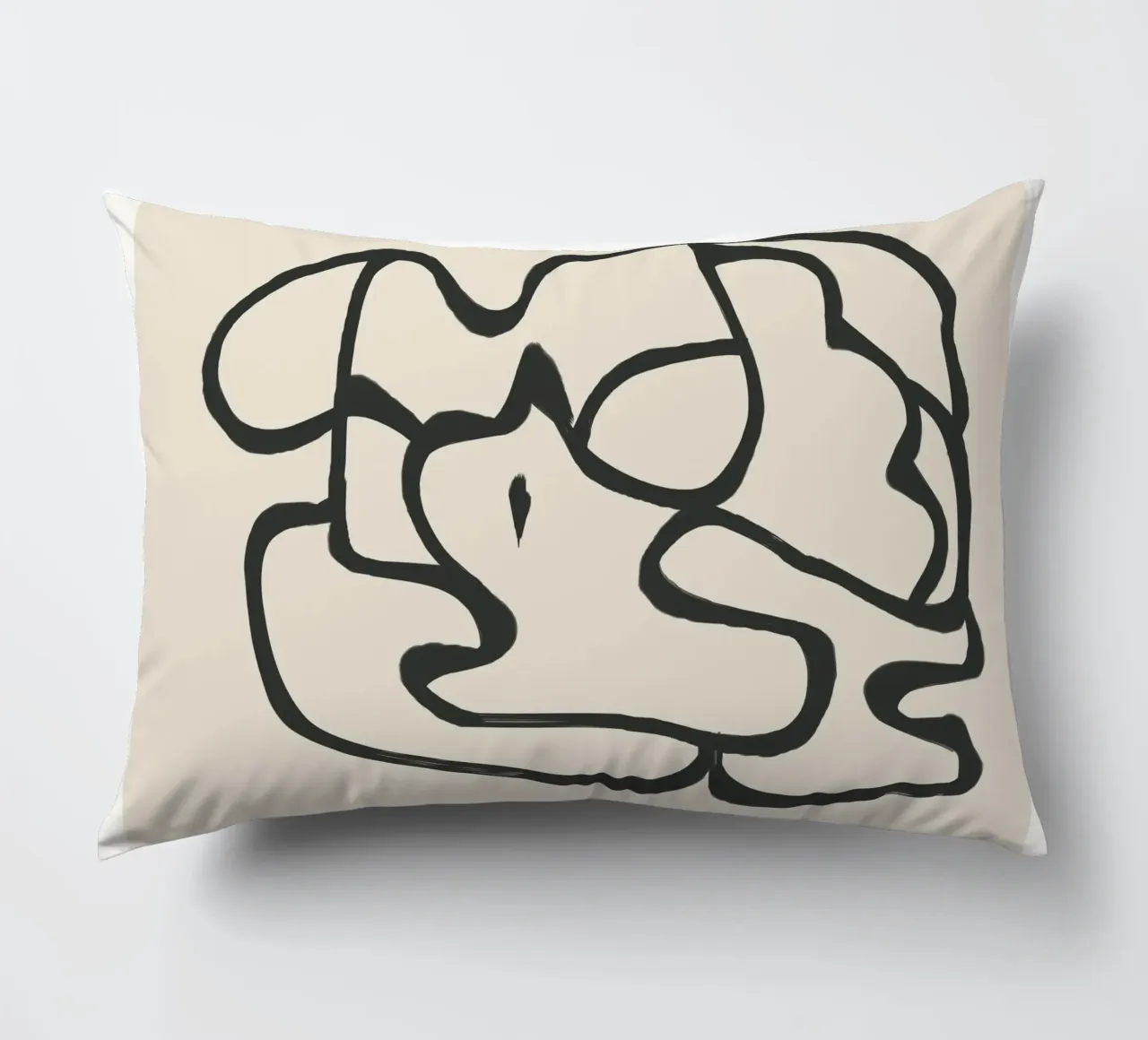 Minimal Abstract Art 6 cuscino da Nadjaa