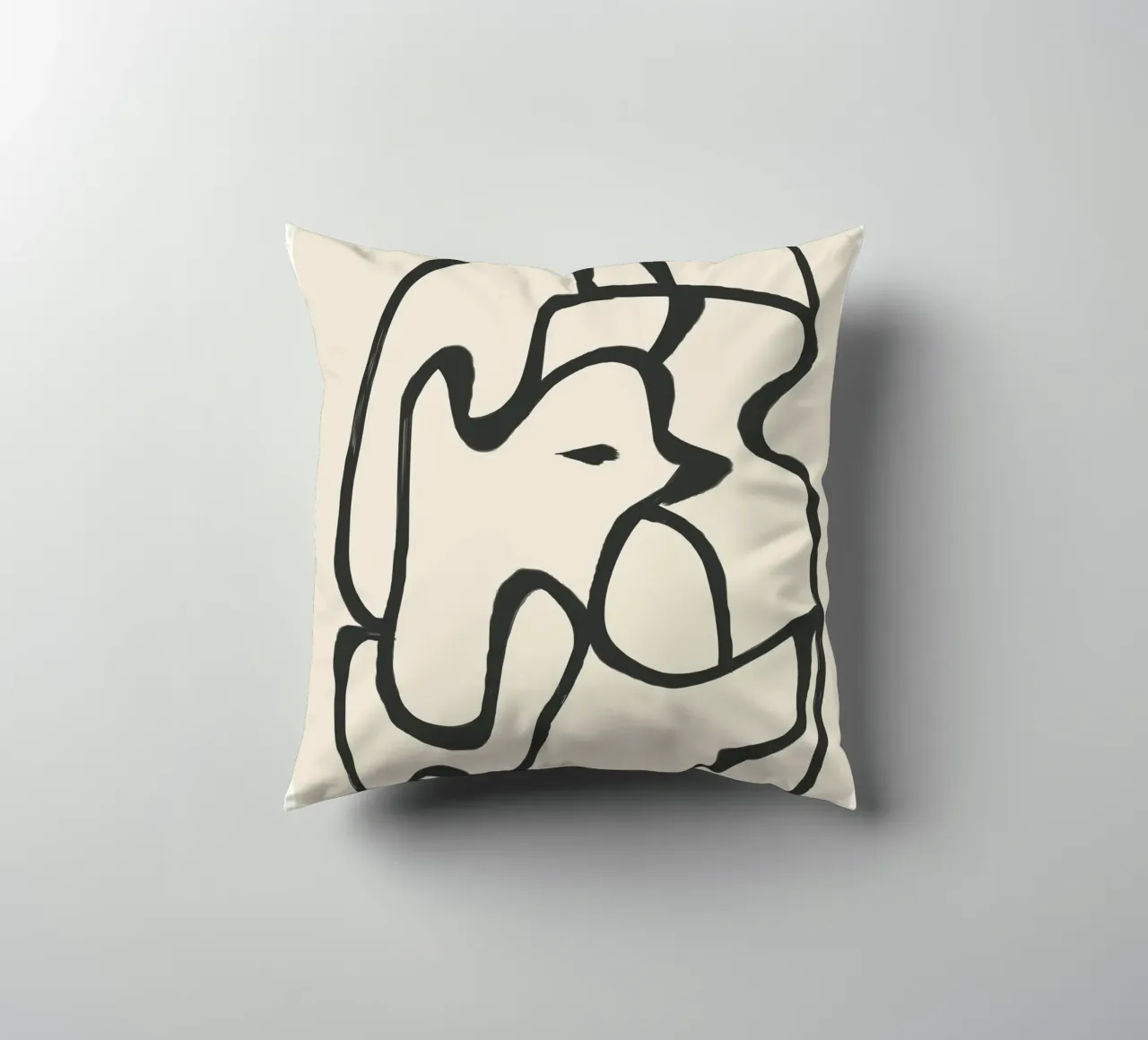 Minimal Abstract Art 6 cuscino da Nadjaa