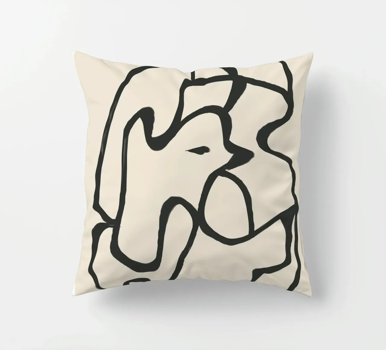 Minimal Abstract Art 6 cuscino da Nadjaa