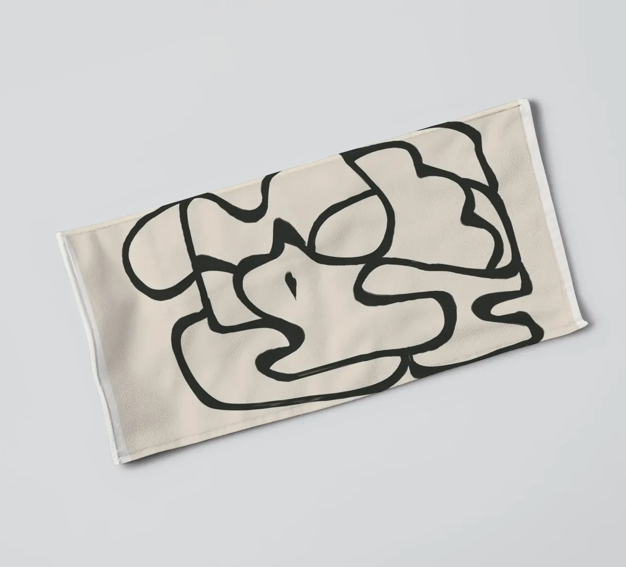 Minimal Abstract Art 6 towel by Nadjaa