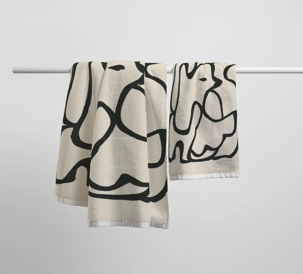 Minimal Abstract Art 6 towel by Nadjaa