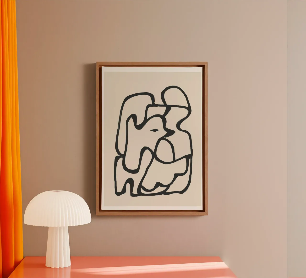 Minimal Abstract Art 6 canvas by Nadjaa