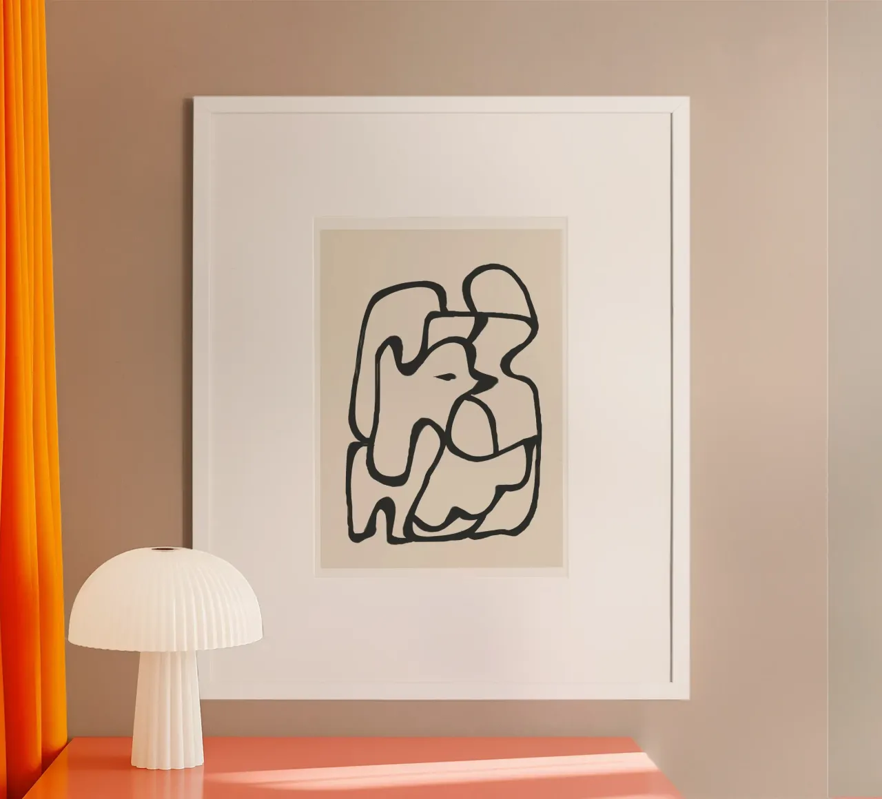 Minimal Abstract Art 6 poster da Nadjaa