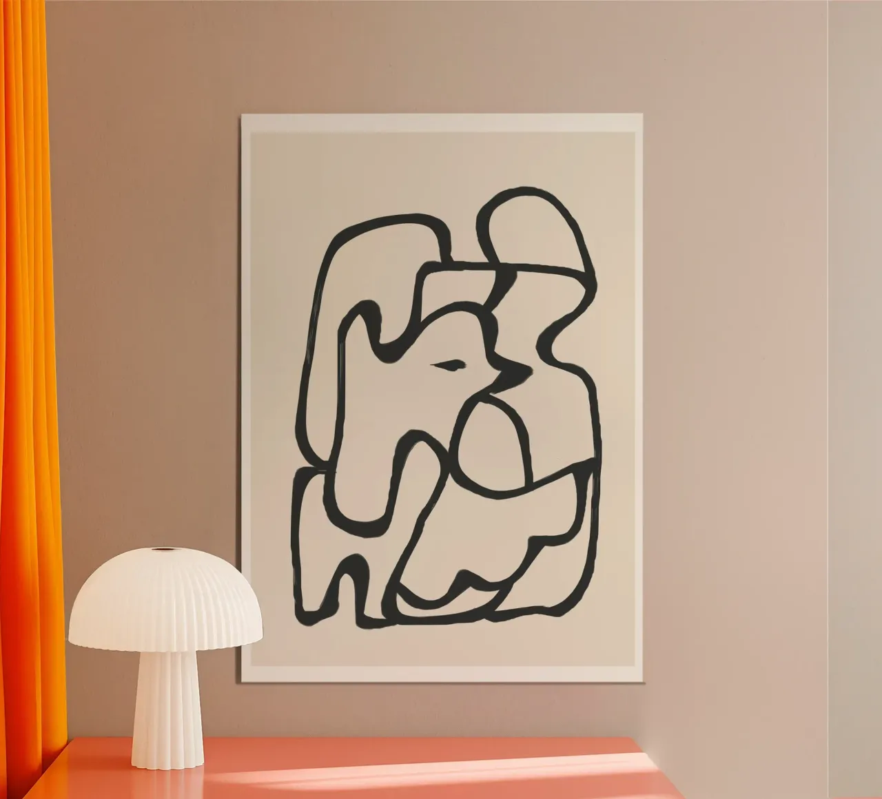 Minimal Abstract Art 6 poster da Nadjaa