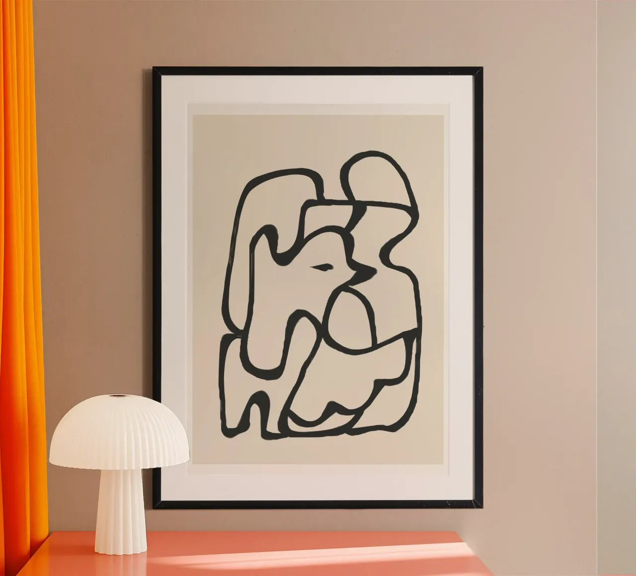 Minimal Abstract Art 6 poster da Nadjaa
