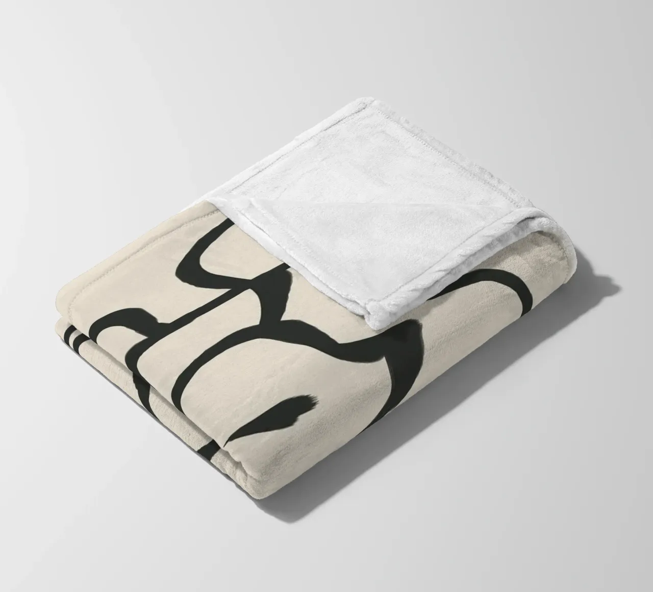 Minimal Abstract Art 6 coperta in pile da Nadjaa