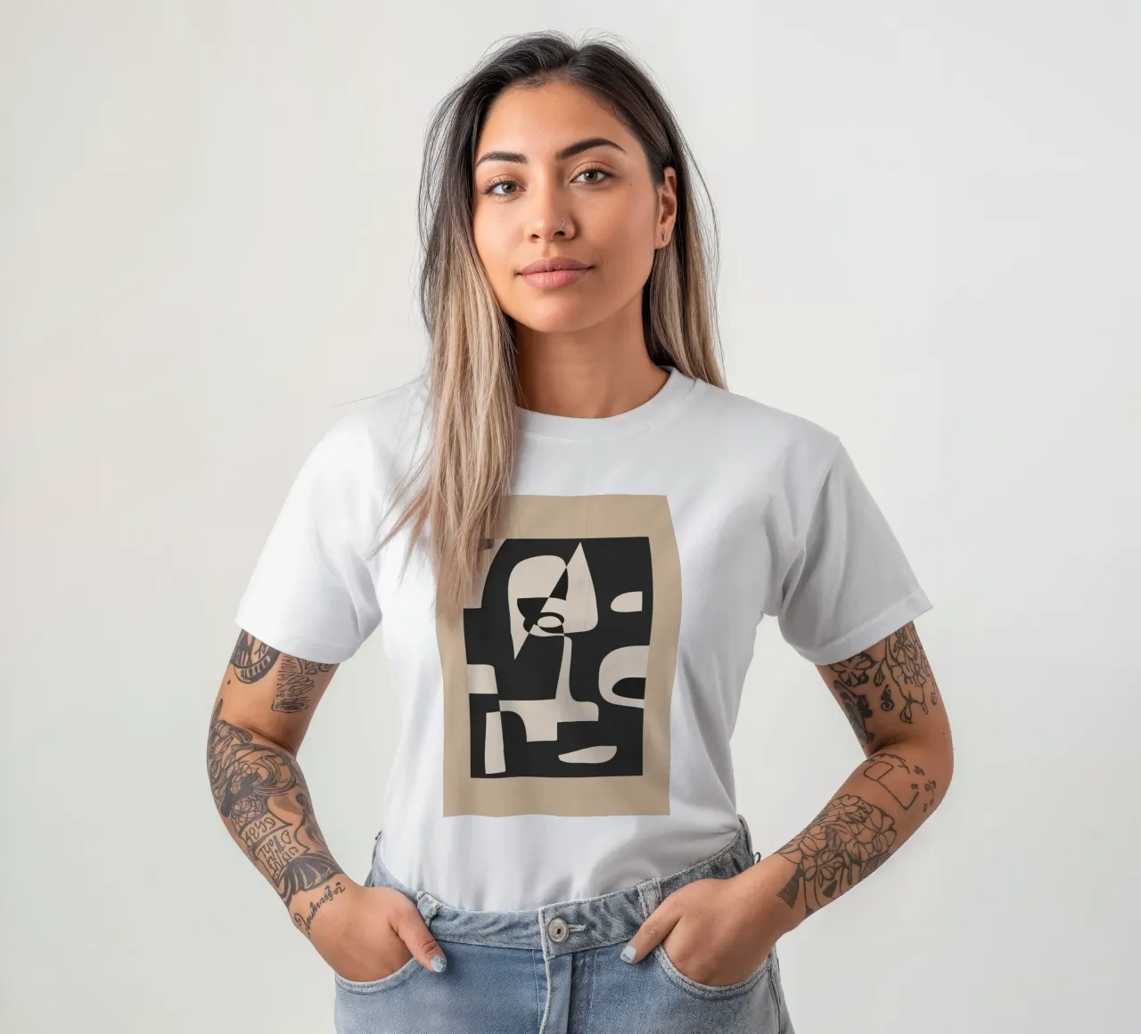 Modern Abstract Minimal Art 1 t-shirt de Nadjaa