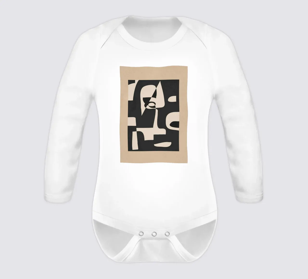 Modern Abstract Minimal Art 1 body neonato maniche lunghe da Nadjaa