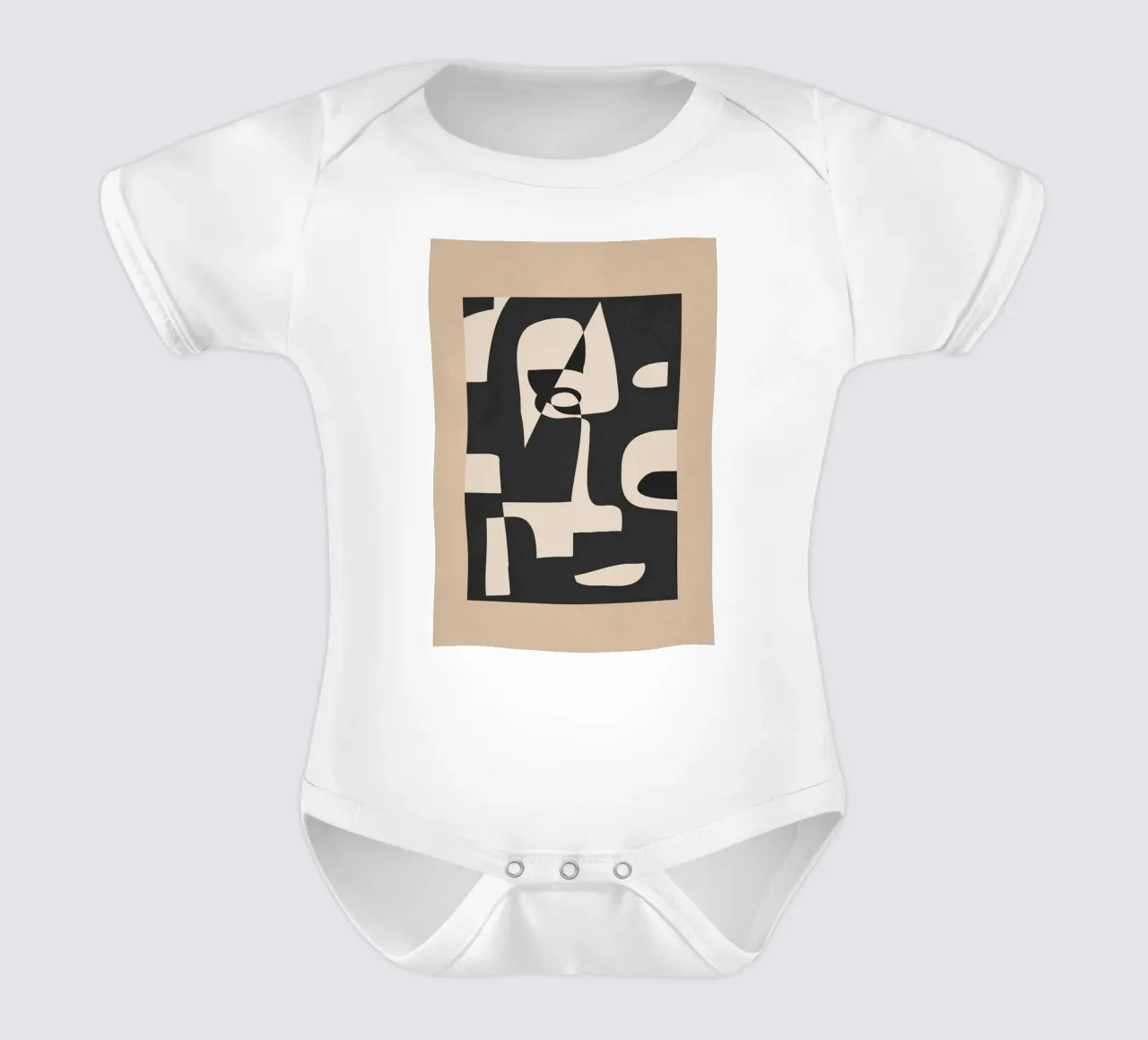 Modern Abstract Minimal Art 1 Kurzarm Babybody von Nadjaa