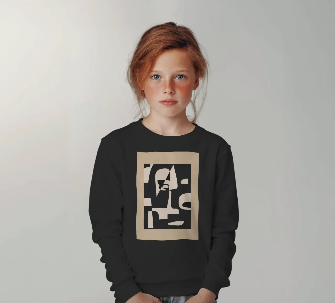 Modern Abstract Minimal Art 1 felpa bambino da Nadjaa