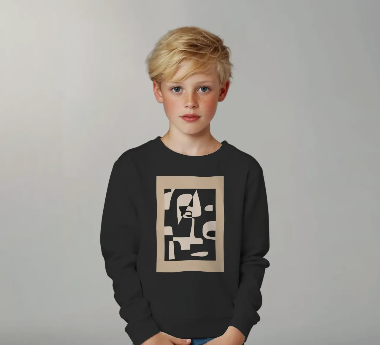 Modern Abstract Minimal Art 1 felpa bambino da Nadjaa