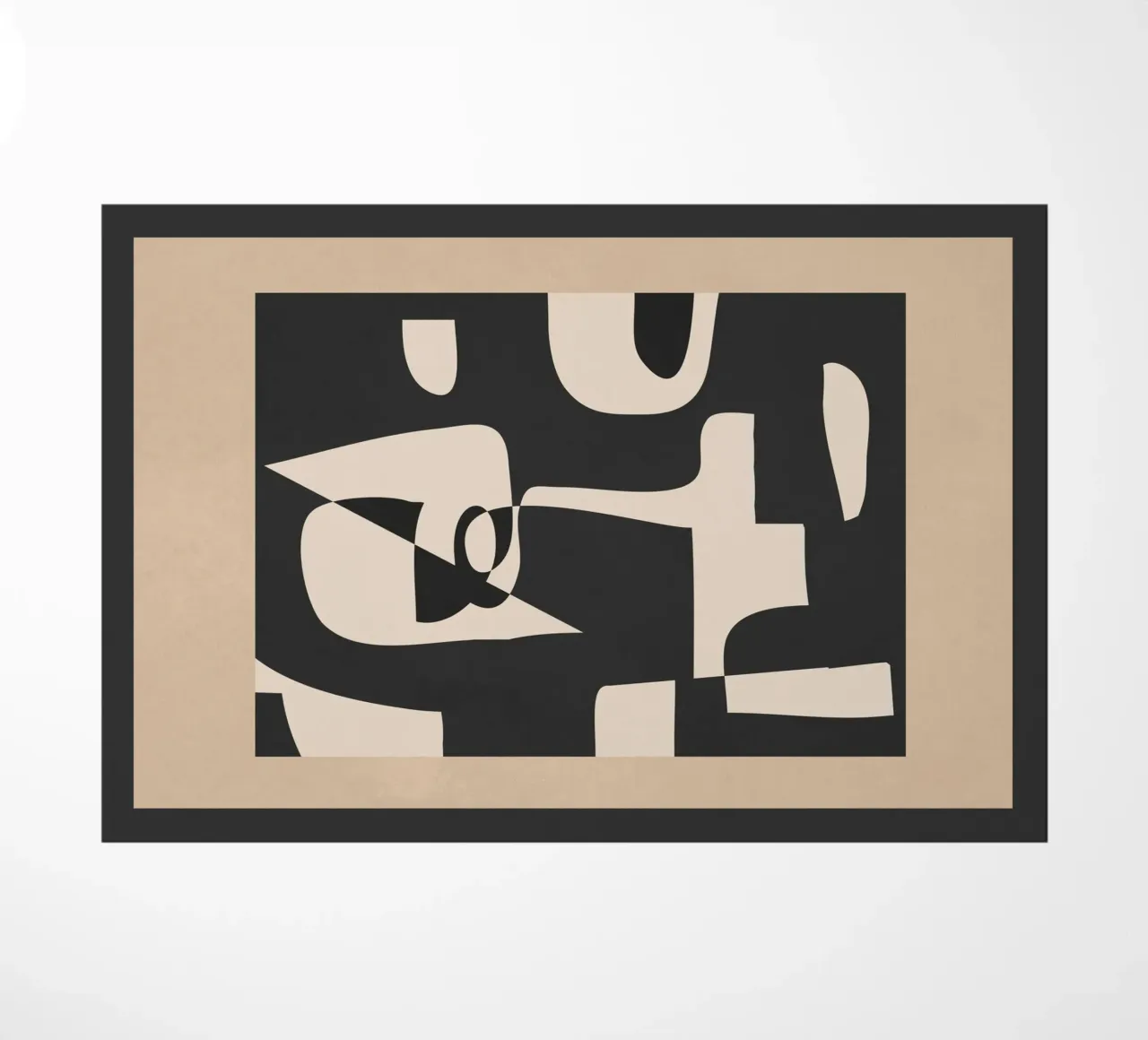 Modern Abstract Minimal Art 1 felpudo de Nadjaa