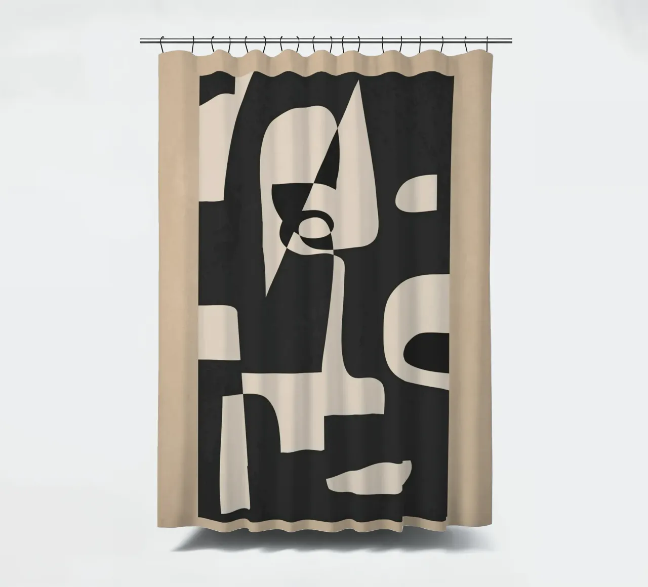 Modern Abstract Minimal Art 1 Duschvorhang von Nadjaa
